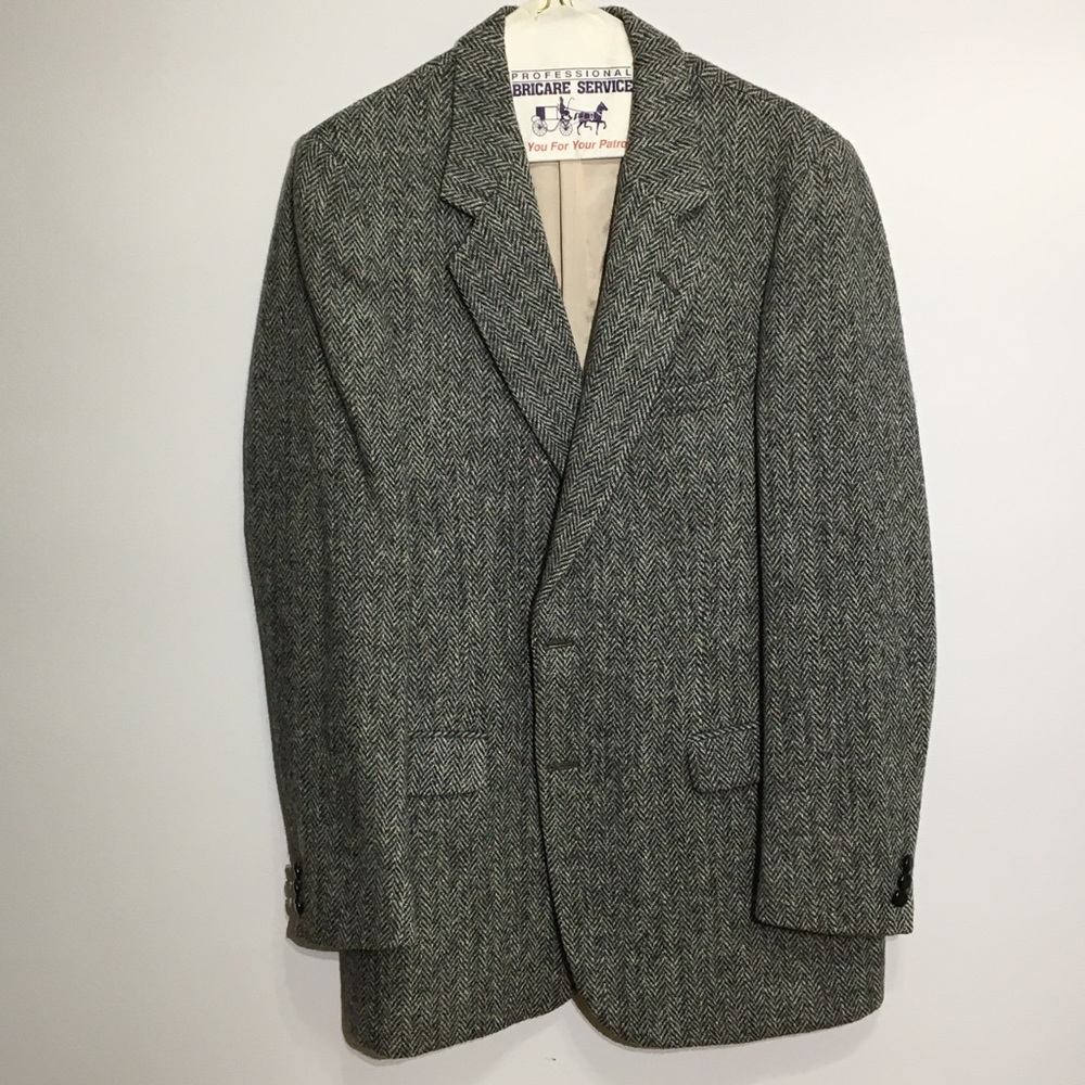 Vintage HARRIS TWEED Sport Coat Jacket Blazer Moore’s - Picture 3 of 16